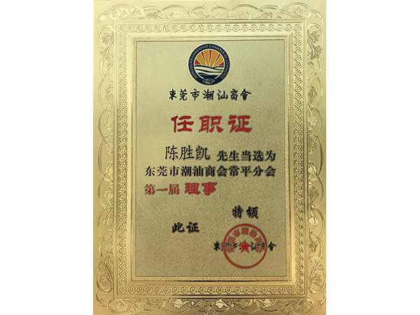 91麻豆产精品久久久久久金属荣誉：潮汕商会理事